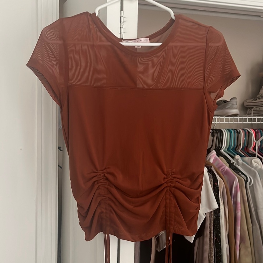 Burnt orange cropped top